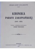 Kronika Parafii Zakopiańskiej, Reprint z 1915 r.