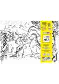 Mata transparentna Dinozaury Funny Mat STRIGO