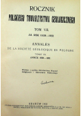 Rocznik Polskiego Towarzystwa Geologicznego Tom 7 1931 r.