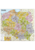 Polska mapa administracyjno-samochodowa 1:570 000 listwa