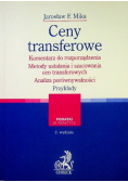 Ceny transferowe Komentarz do rozporządzenia rozporządzenia Metody ustalania i szacowania cen transferowych Analiza porównywalności Przykłady