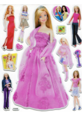 Naklejki wypukłe Barbie