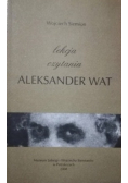 Lekcja czytania Aleksander Wat