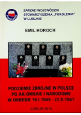 Podziemie Zbrojne W Polsce Po Ak-Owskie i Narodowe