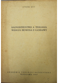Kaznodziejstwo a teologia według Henryka z Gandawy