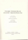 Polskie wierszowane legendy średniowieczne