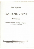 Czuang Dze Myśli wybrane 1937 r.