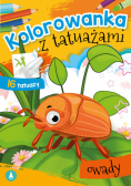 Kolorowanka z tatuażami Owady
