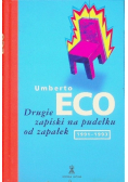 Drugie zapiski na pudełku od zapałek