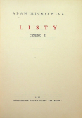 Mickiewicz Dzieła Tom XV Listy część 2