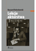 Lekcje aktorstwa teksty z lat 1923 - 1933