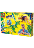 Kolorowanie Za Pomocą Dmuchania - Dinozaury