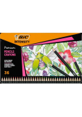 Kredki ołówkowe BIC Intensity Premium pudełko metalowe 36szt
