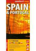 Hiszpania i Portugalia laminowana mapa samochodowa 1:1 100 000