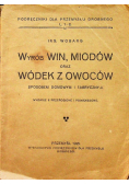 Wyrób win miodów oraz wódek z owoców 1925 r.