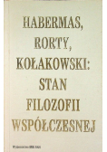 Habermas, Rorty, Kołakowski: Stan filozofii współczesnej