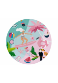 Talerzyki papierowe Summer Let's Party 18cm 6szt