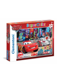 Puzzle SuperColor Auta 2x20