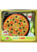 Pizza do krojenia z talerzykami w skrzyneczce