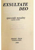 Exsultate deo Śpiewnik mszalny