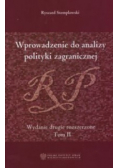 Wprowadzenie do analizy polityki zagranicznej
