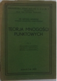 Teorja mnogości punktowych, 1933 r.