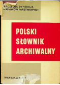 Polski słownik archiwalny