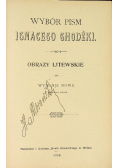 Wybór pism Obrazy Litewskie 1903 r.