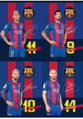 Zeszyt A5 w trzy linie 16 kartek FC Barcelona 20 sztuk mix