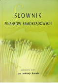Słownik finansów samorządowych