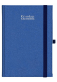Kalendarz naucz. 2024/2025 A5 tyg. gumka granat