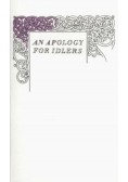 An Apology for Idlers
