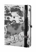 Notes A5 Lanybook Urban Hero w kratkę czarny