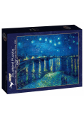 Puzzle 1000 Gwiaździsta noc nad Ronem, Van Gogh