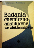 Badania chemiczno analityczne we włókiennictwie