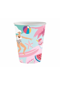 Kubeczki papierowe Summer - Let's Party 250ml 6szt