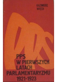 PPS w pierwszych latach parlamentaryzmu. 1921-1923