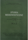 Studia mediewistyczne 24 z 2