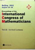 Proceedings of the International Congress of Mathematician Tom III