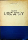 Szkice z dziejów reformacji w Polsce XVI i XVII w