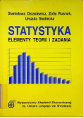 Statystyka elementy teorii i zadania
