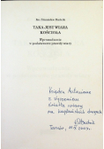 Taka jest wiara kościoła