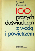 100 prostych doświadczeń z wodą i powietrzem