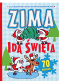 Zima Idą święta Łamigłówki zadania kolorowanki