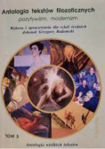 Antologia tekstów filozoficznych, Tom III