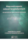 Nieprzestrzeganie zaleceń terapeutycznych