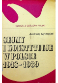 Sejmy i konstytucje w Polsce 1918 - 1939