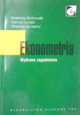Ekonometria Wybrane zagadnienia