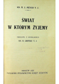 Świat w którym żyjemy 1929 r.