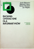 Badania operacyjne dla informatyków